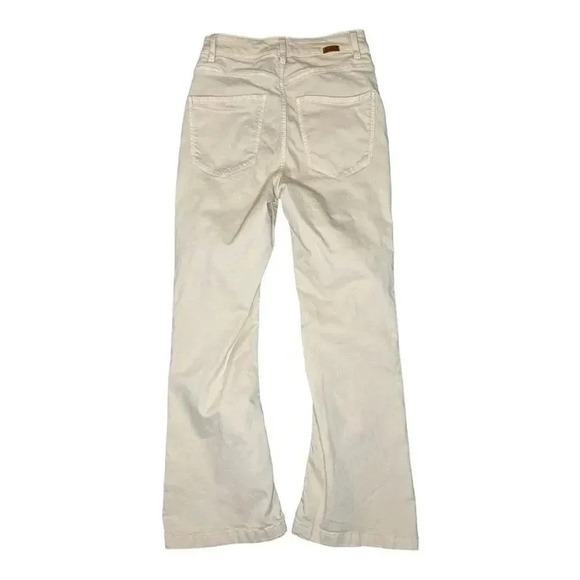 Massimo Dutti Women’s Size 2 Tan Flared Bottom Cropped Jeans‎ - Picture 2 of 6